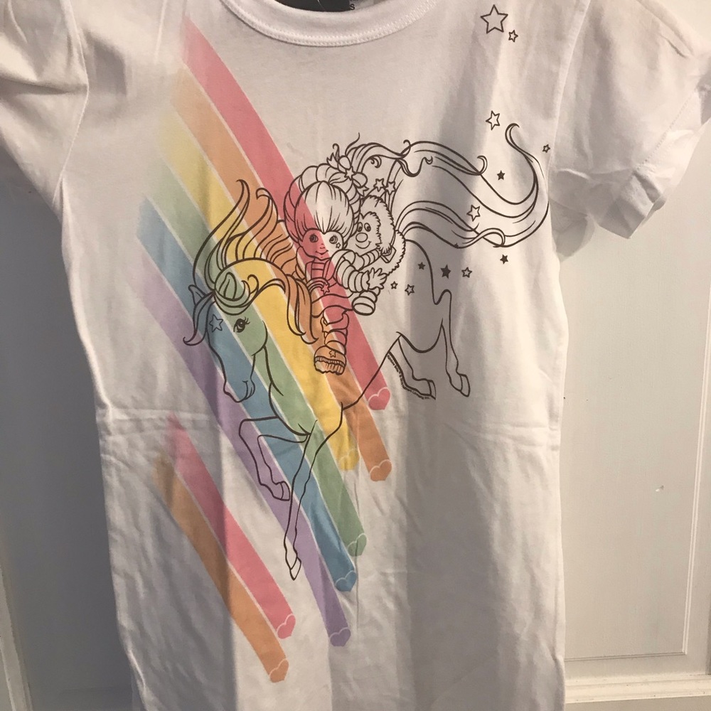 NWT Junkfood Rainbow bright T shirt